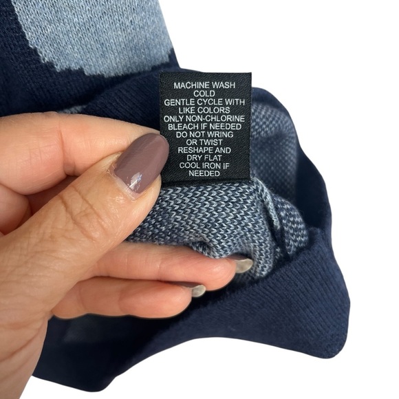 ART OF RHETORIC Mens Blue Floral ButtonUp Knit Shirt Retro Grandpa 90s Cabana XL - Picture 8 of 8